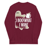 I Boo What I Want Unisex Long Sleeve Tee