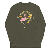 Flamingo With It Unisex Long Sleeve Tee