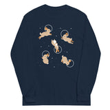 Bunnies In Space Unisex Long Sleeve Tee