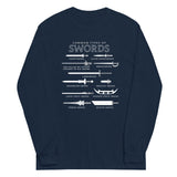 Common Types Of Swords Unisex Long Sleeve Tee