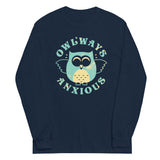Owlways Anxious Unisex Long Sleeve Tee