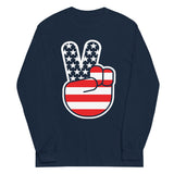 USA Peace Unisex Long Sleeve Tee