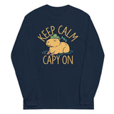 Keep Calm And Capy On Unisex Long Sleeve Tee