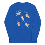 Bunnies In Space Unisex Long Sleeve Tee