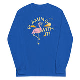 Flamingo With It Unisex Long Sleeve Tee