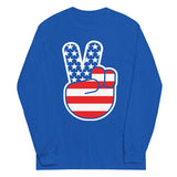 USA Peace Unisex Long Sleeve Tee