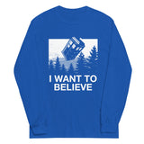 I Want To Believe Tardis Unisex Long Sleeve Tee