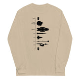 Space Ship Timeline Unisex Long Sleeve Tee