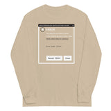 Error, Adult Person Failed To Start Unisex Long Sleeve Tee
