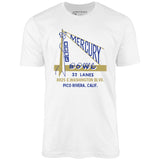 Mercury Bowl - Pico Rivera, CA - Vintage Bowling Alley - Unisex T-Shirt