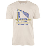 Mercury Bowl - Pico Rivera, CA - Vintage Bowling Alley - Unisex T-Shirt