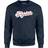 Merica Retro Stylish - Unisex Sweatshirt