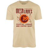 Mesa Lanes - Costa Mesa, CA - Vintage Bowling Alley - Unisex T-Shirt