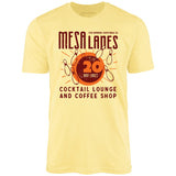 Mesa Lanes - Costa Mesa, CA - Vintage Bowling Alley - Unisex T-Shirt