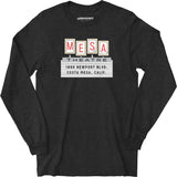 Mesa Theatre - Costa Mesa, CA - Vintage Movie Theatre - Long Sleeve T-Shirt