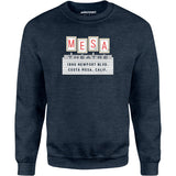 Mesa Theatre - Costa Mesa, CA - Vintage Movie Theatre - Unisex Sweatshirt