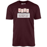Mesa Theatre - Costa Mesa, CA - Vintage Movie Theatre - Unisex T-Shirt