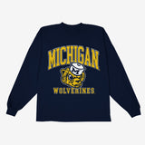 Michigan Wolverines Big Logo L/S Tee