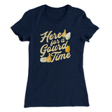 Here For A Gourd Time Funny Thanksgiving Women's T-Shirt