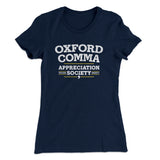 Oxford Comma Appreciation Society Funny Women's T-Shirt