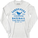 Milford Sandpipers - Delaware - Vintage Defunct Baseball Teams - Long Sleeve T-Shirt