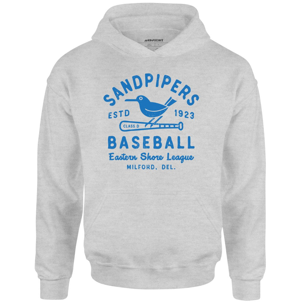 Milford Sandpipers - Delaware - Vintage Defunct Baseball Teams - Unisex Hoodie