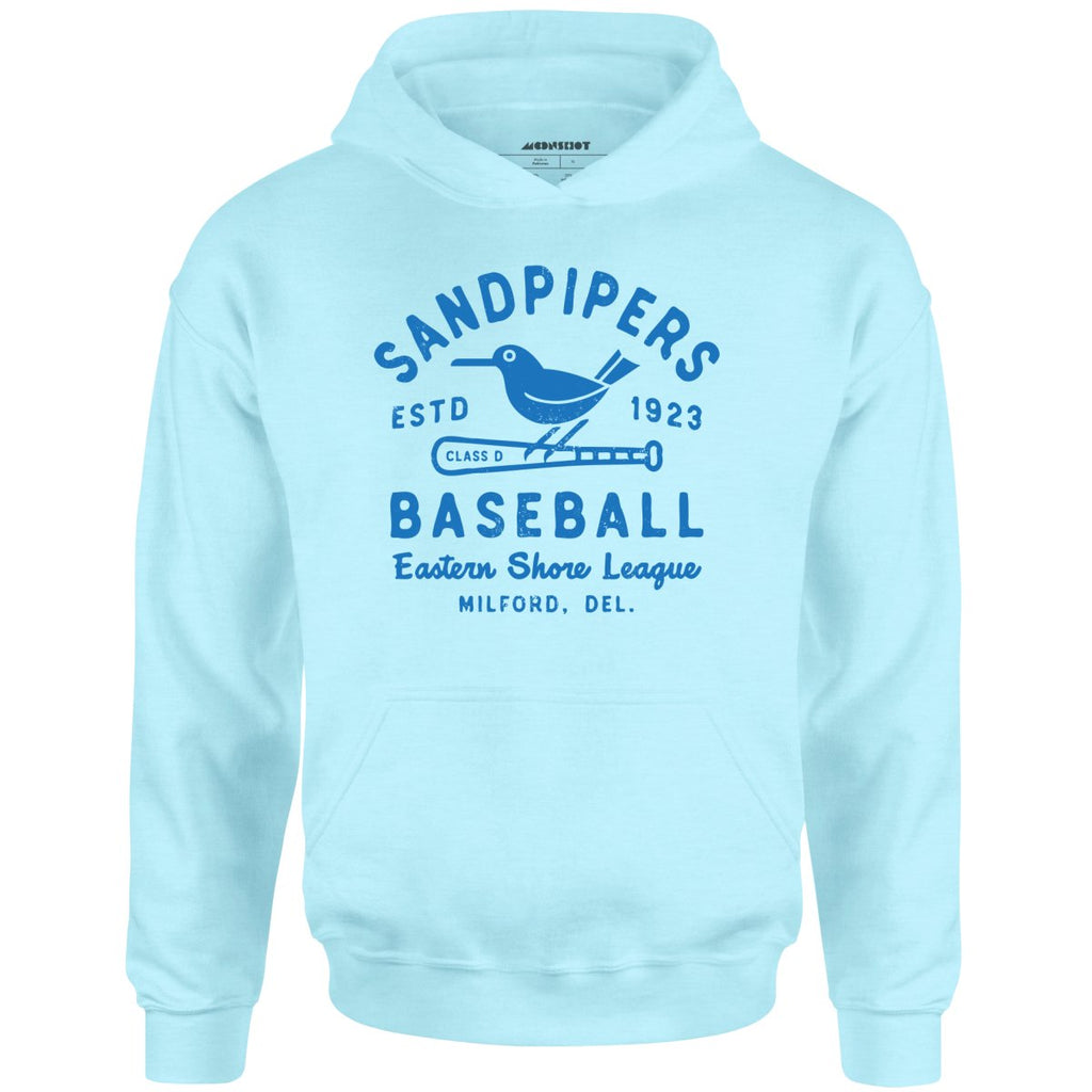 Milford Sandpipers - Delaware - Vintage Defunct Baseball Teams - Unisex Hoodie