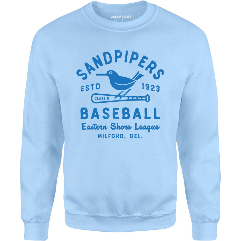 Milford Sandpipers - Delaware - Vintage Defunct Baseball Teams - Unisex Sweatshirt