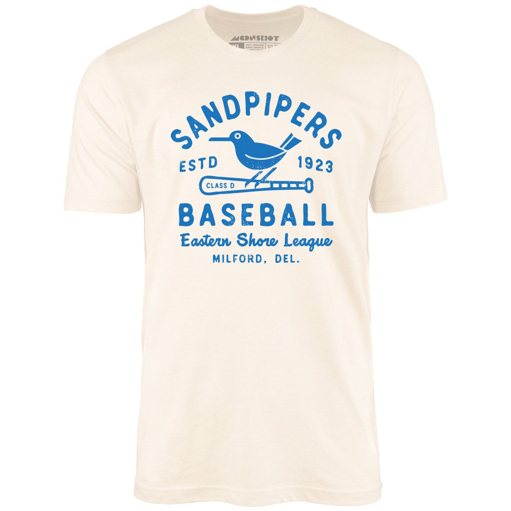 Milford Sandpipers - Delaware - Vintage Defunct Baseball Teams - Unisex T-Shirt