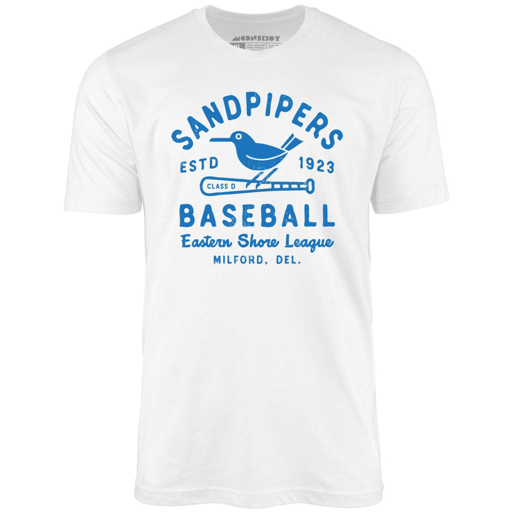 Milford Sandpipers - Delaware - Vintage Defunct Baseball Teams - Unisex T-Shirt
