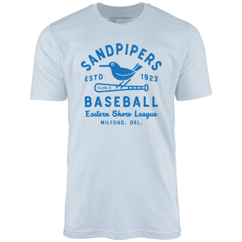 Milford Sandpipers - Delaware - Vintage Defunct Baseball Teams - Unisex T-Shirt