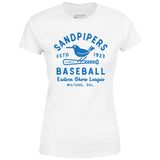 Milford Sandpipers - Delaware - Vintage Defunct Baseball Teams - Women's T-Shirt