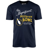 Millbrae Bowl - Millbrae, CA - Vintage Bowling Alley - Unisex T-Shirt