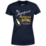 Millbrae Bowl - Millbrae, CA - Vintage Bowling Alley - Women's T-Shirt