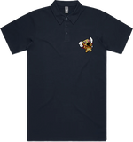 GUILTY GEAR - 'Mini Faust' Small Logo Embroidered Polo Shirt - Black
