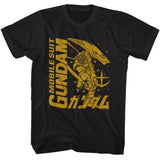 Mobile Suit Gundam - Gundam MSG Logo Mecha Mono T-Shirt