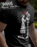 Luchador & Moms Stencil Graffiti T-Shirt