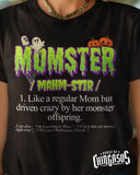 Momster Definition Halloween T-Shirt