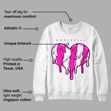 Dunk Low Active Fuchsia DopeSkill Sweatshirt Slime Drip Heart Graphic