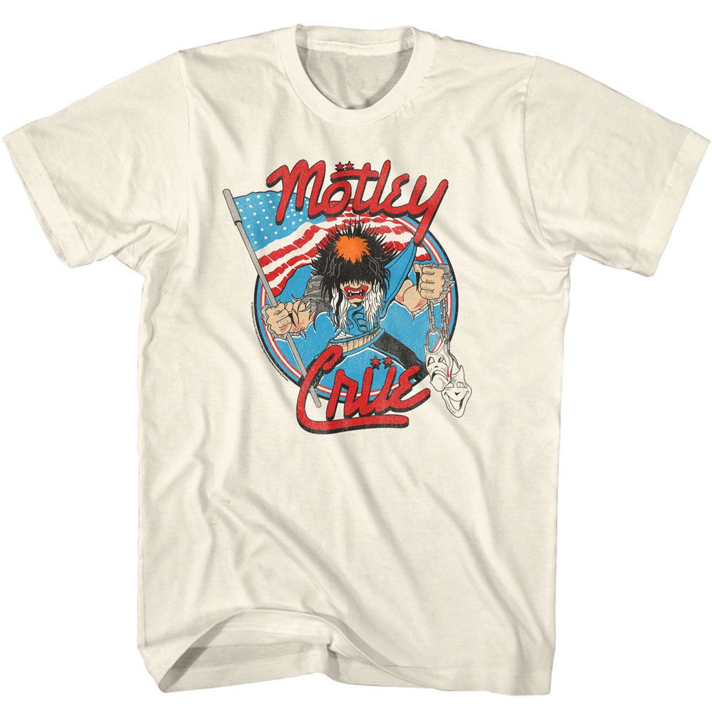 Motley Crue - Allister With Us Flag Boyfriend Tee