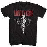 Motley Crue Rd Logo B&W Boyfriend Tee