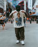 Ms. Adu Oversized Big Face Cream Tee