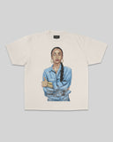 Ms. Adu Oversized Big Face Cream Tee