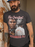 MUHAMMAD ALI - ALI SCRIPT COLLAGE BIG AND TALL T-SHIRT