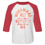 Muhammad Ali - Butterfly & Bee Baseball Shirt
