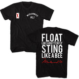 Muhammad Ali - Float Sting 2-Sided T-Shirt