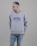 Music Heals Crewneck Grey Sweatshirt