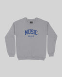Music Heals Crewneck Grey Sweatshirt
