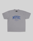 Music Heals Oversized Cement Tee