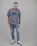 Music Heals Oversized Cement Tee